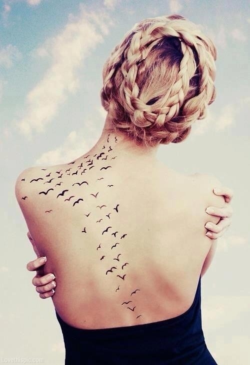 Flock Of Birds Tattoo - tatuajes de animales