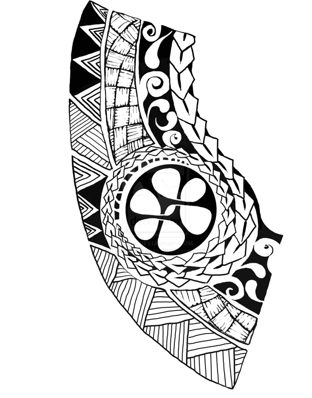 Polynesian chest tattoo - tatuajes maories