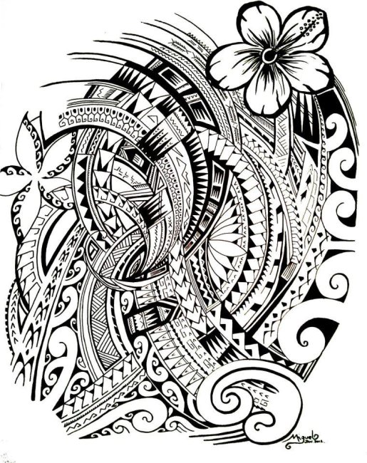 Tattoo symbols of Polynesia - tatuajes maories