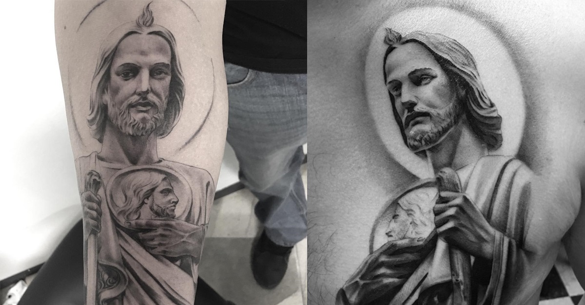 Tatuajes de San Judas Tadeo: Historia, significados y más - Tatuajes Geniales portada 3 -