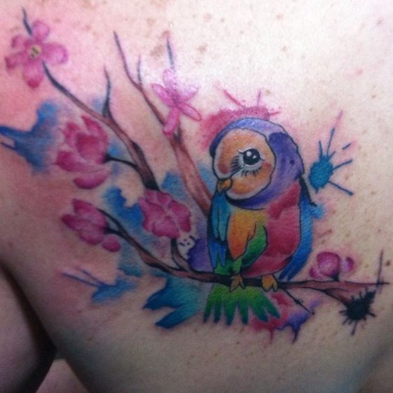 tattoo buho tatuajes nueva escuela 17 - tatuajes de búhos