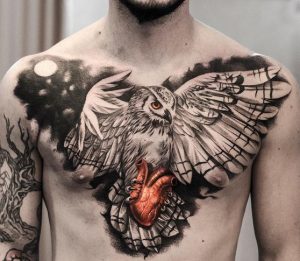Ideias exclusivas para Tatuagem de Corujas e Lecuzas - Grandes Tatuagens tattoo buho tatuajes nueva escuela 3 e1487110024572 - tatuajes de búhos