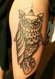 Ideias exclusivas para Tatuagem de Corujas e Lecuzas - Grandes Tatuagens tattoo buho tatuajes nueva escuela 6 e1487109908250 - tatuajes de búhos