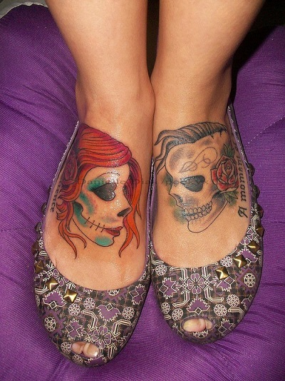 tatuaje catrina color tattoo 1 - Catrinas en Tatuajes