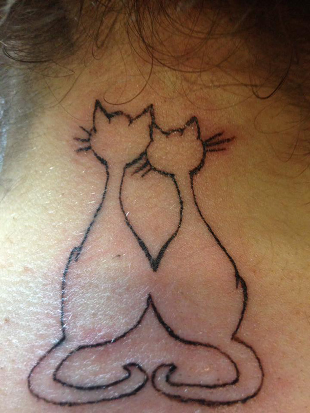 tatuaje de silueta gato felinos mascotas 18 - tatuajes de gatos