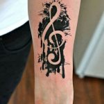 tatuaje sol nota musical 5 - tatuajes del sol