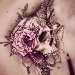 tatuajes calaveras con rosas 5 - tatuajes de calaveras