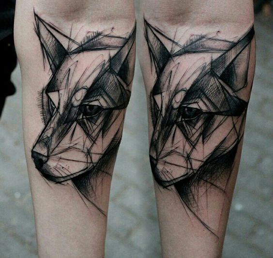 tatuajes de animales geometricos 2 - tatuajes de animales