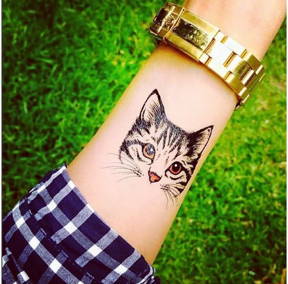 tatuajes de gatos en la muñeca gatitos 3 - tatuajes de gatos