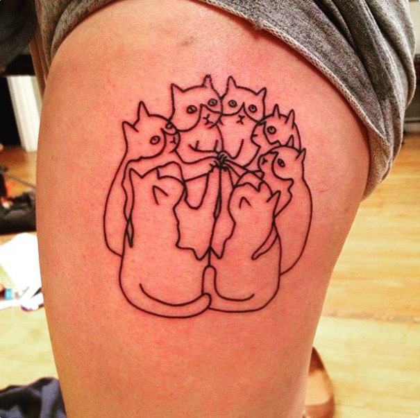 tatuajes de gatos para hombres felinos 12 - tatuajes de gatos