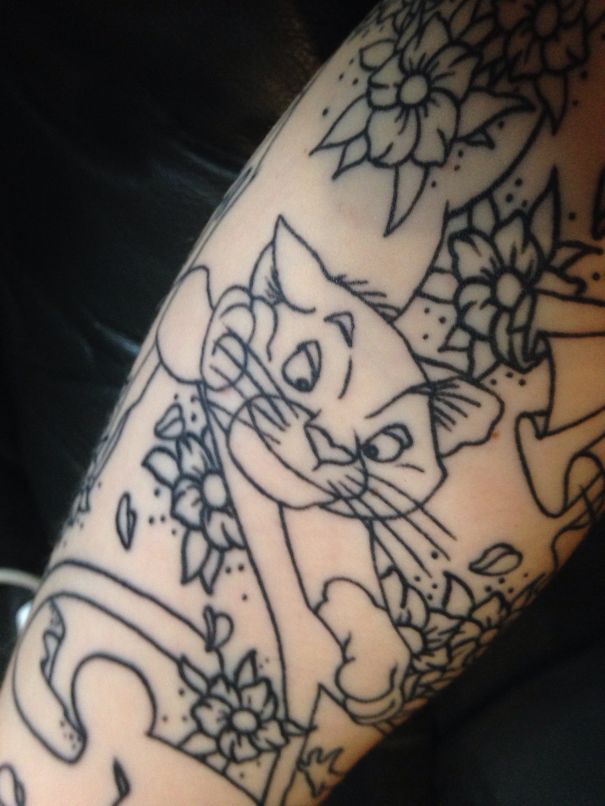 tatuajes de gatos para hombres felinos 19 - tatuajes de gatos