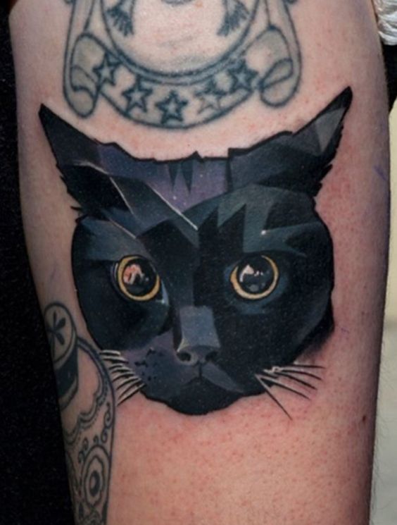 tatuajes de gatos para hombres felinos 4 - tatuajes de gatos