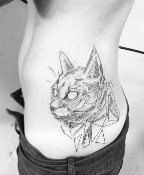 tatuajes de gatos para hombres felinos 6 - tatuajes de gatos