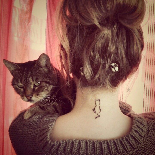 tatuajes de gatos para mujeres mascotas 11 - tatuajes de gatos
