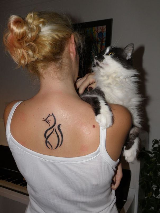 tatuajes de gatos para mujeres mascotas 13 - tatuajes de gatos