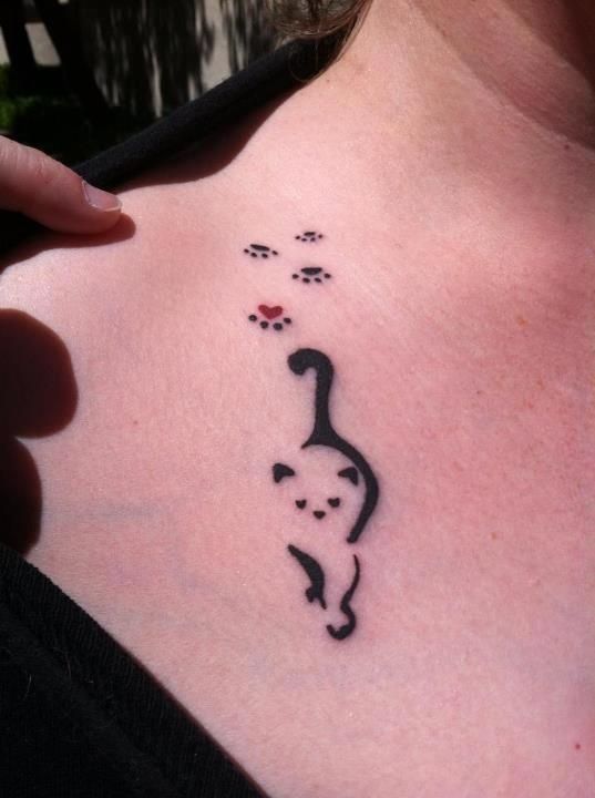 tatuajes de gatos para mujeres mascotas 7 - tatuajes de gatos