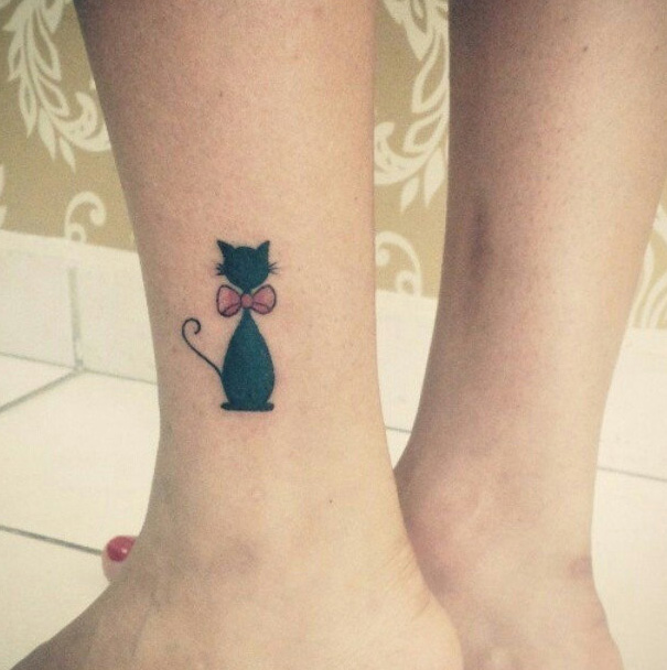 150 Tatuajes de Gatos y 30 Diseños OK - Tatuajes Geniales tatuajes de gatos pequeños mascotas felinos 13 - tatuajes de gatos