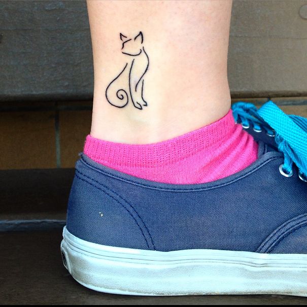 150 Tatuajes de Gatos y 30 Diseños OK - Tatuajes Geniales tatuajes de gatos pequeños mascotas felinos 20 - tatuajes de gatos