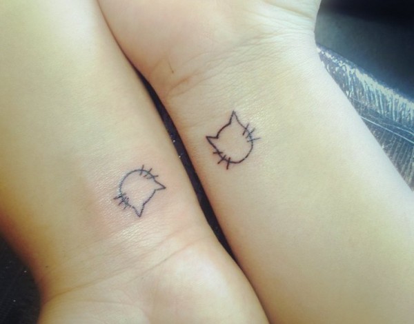 150 Tatuajes de Gatos y 30 Diseños OK - Tatuajes Geniales tatuajes de gatos pequeños mascotas felinos 24 - tatuajes de gatos