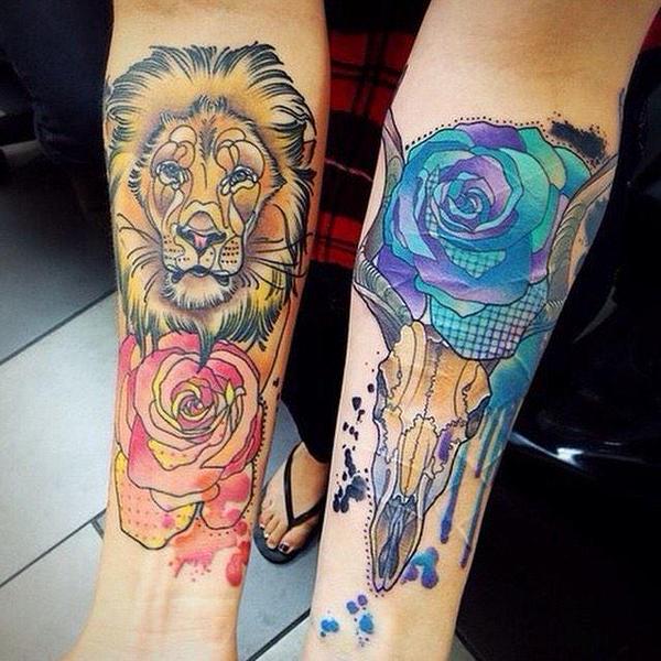 tatuajes de rosas azules 5 - tatuajes de rosas