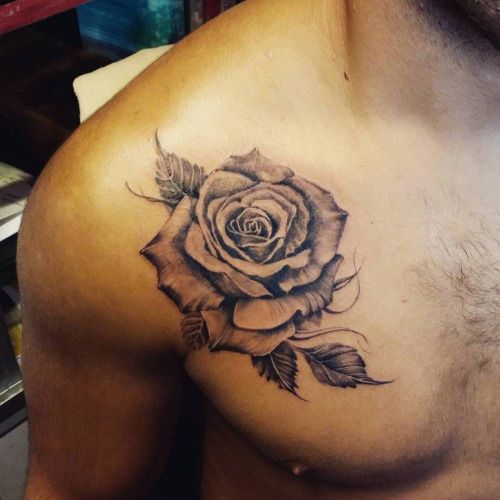 tatuajes de rosas en el hombro 5 - tatuajes de rosas