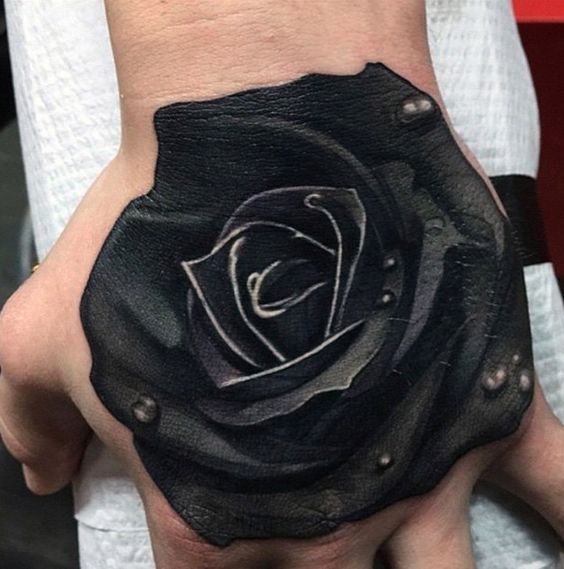 tatuajes de rosas negras 1 - tatuajes de rosas