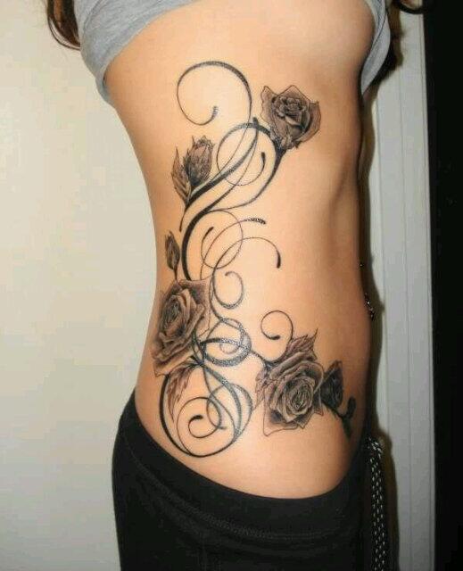 tatuajes de rosas negras 4 - tatuajes de rosas