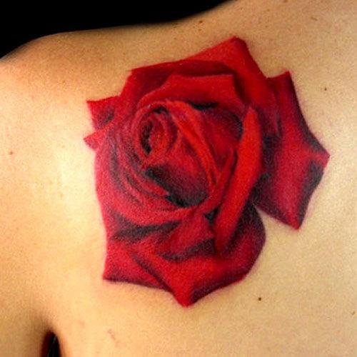tatuajes de rosas rojas 5 - tatuajes de rosas