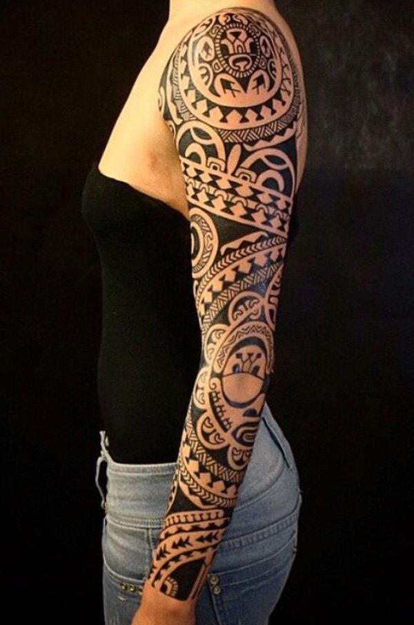 tatuajes maories en el brazo polinesios tattoo 8 - tatuajes maories
