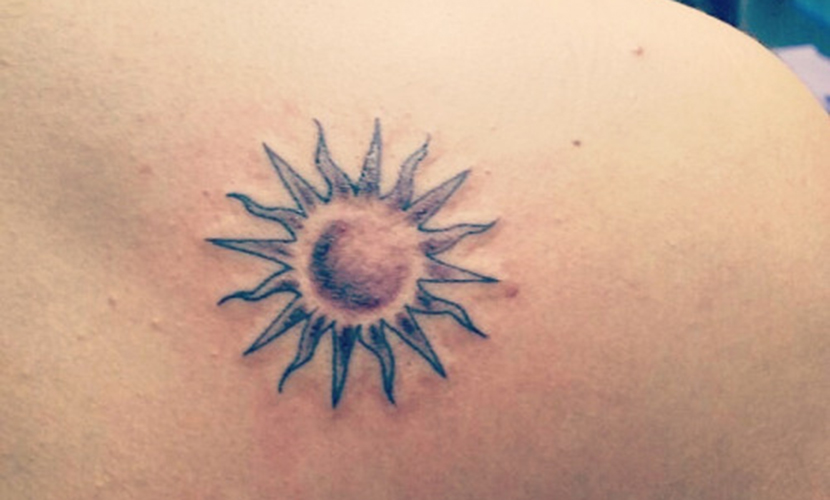 tatuajes sol color 4 - tatuajes del sol