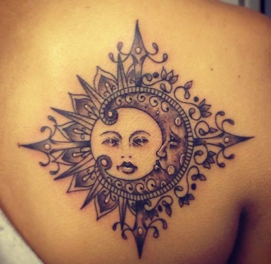 tatuajes sol luna 2 - tatuajes del sol