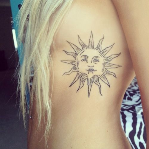 tatuajes sol para mujeres 5 - tatuajes del sol