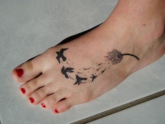 tatuajes de mujeres pie 2 - Tatuagens Feminina