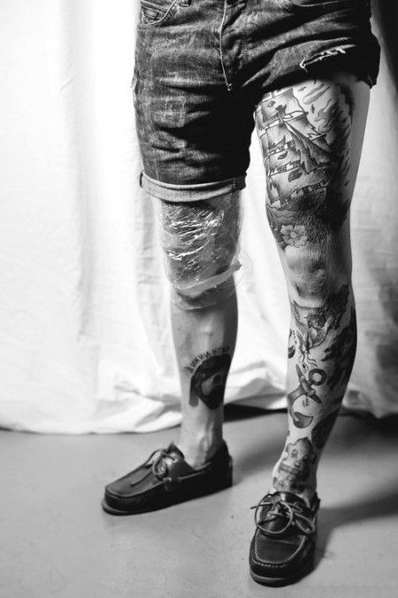 tatuajes para hombres en los muslos 2 - Tatuagem Masculina