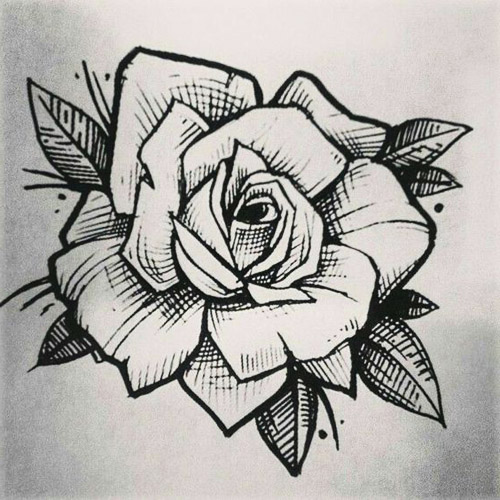 diseños plantillas bocetos tatuajes de rosas 1 - tatuajes de rosas