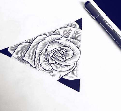 diseños plantillas bocetos tatuajes de rosas 3 - tatuajes de rosas