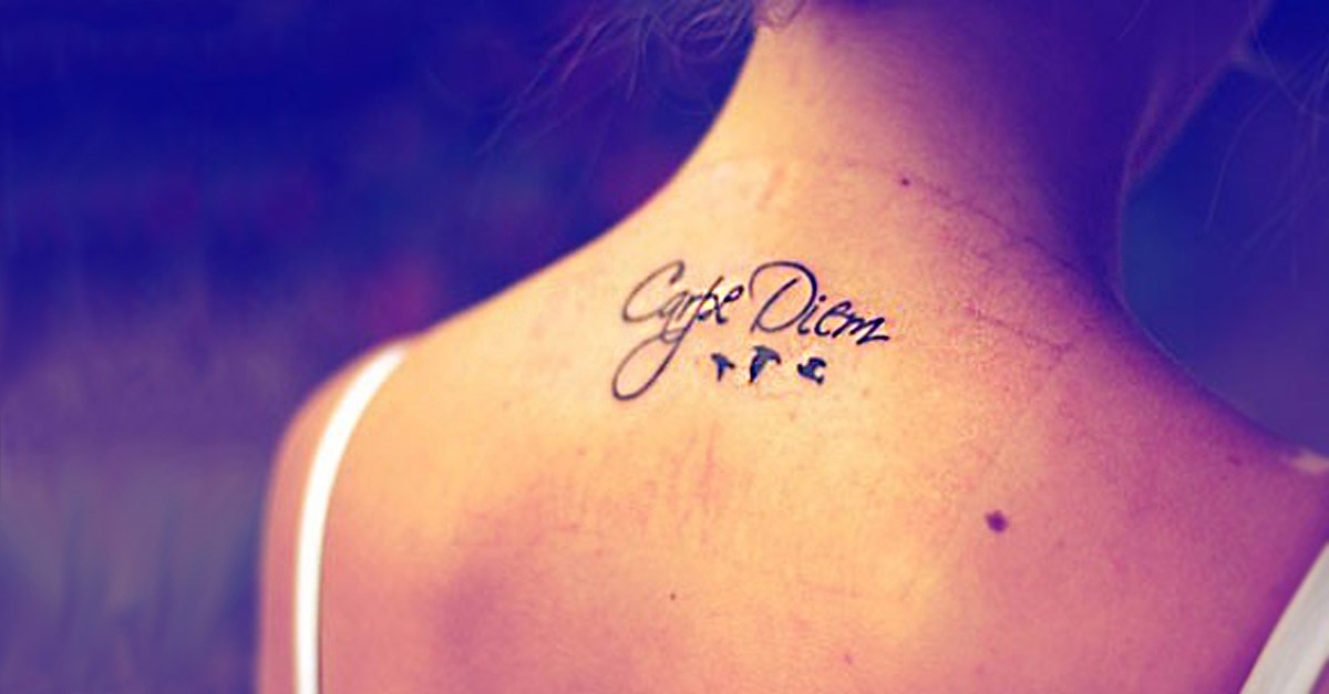 portada carpe diem tattoo - Tatuajes de linea de la vida