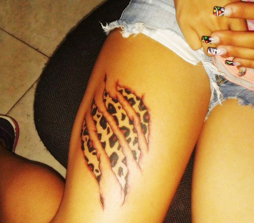 tatuajes animal print leopardo 10 - tatuajes de animales