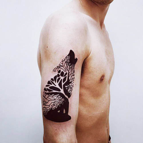 tatuajes de lobos aullando 5 - tatuajes de lobos