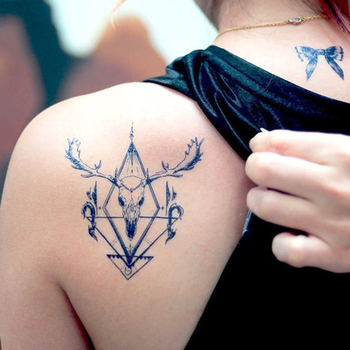 tatuajes hipster de venado 1 - tatuajes hipster