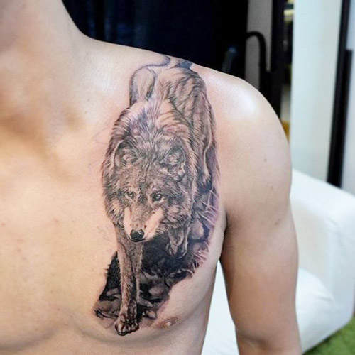 tatuajes lobos 3D 3 - tatuajes de lobos