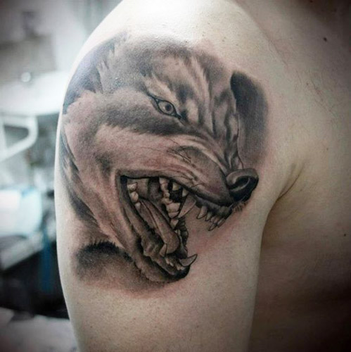 tatuajes lobos 3D 4 - tatuajes de lobos