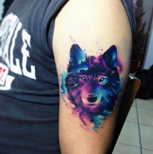 tatuajes de lobos en el antebrazo