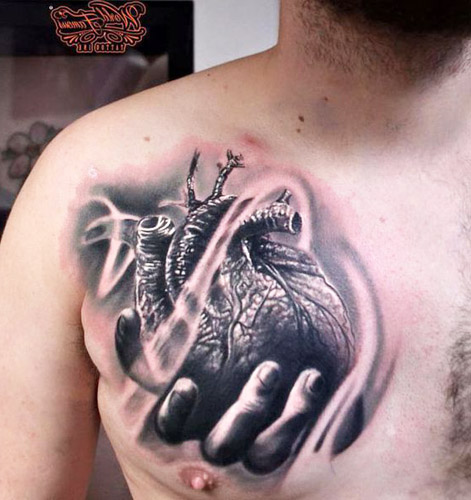 tattoo corazon para hombres 3 - tatuajes de corazones