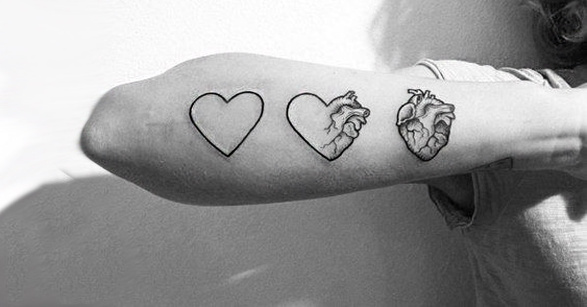 tatuajes corazon portada - Tatuajes minimalistas