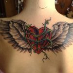 85 Tatuajes de Corazones originales y sus significados - Tatuajes Geniales tatuajes corazones alas 4 - tatuajes de corazones