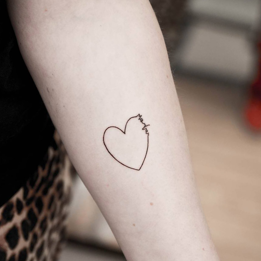 tatuajes corazones nombres iniciales frases 5 - tatuajes de corazones