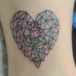 85 Tatuajes de Corazones originales y sus significados - Tatuajes Geniales tatuajes corazones rosas 2 - tatuajes de corazones