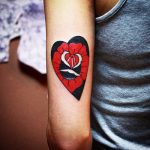 85 Tatuajes de Corazones originales y sus significados - Tatuajes Geniales tatuajes corazones rosas 3 - tatuajes de corazones