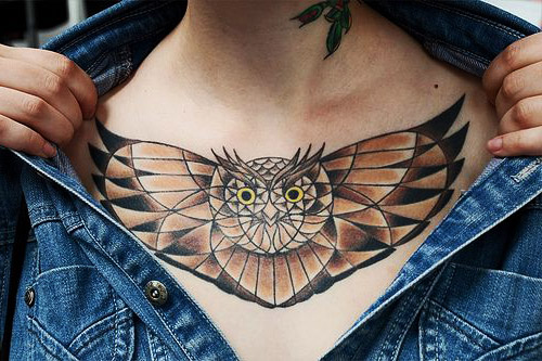 tatuajes de buhos tribales 1 - tatuajes de búhos